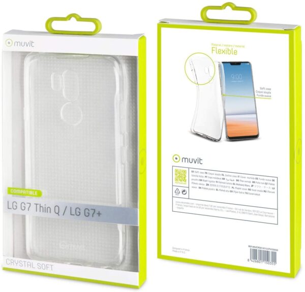 Funda Muvit Cristal Soft LG G7 ThinQ / LG G7+ transparente - Imagen 4