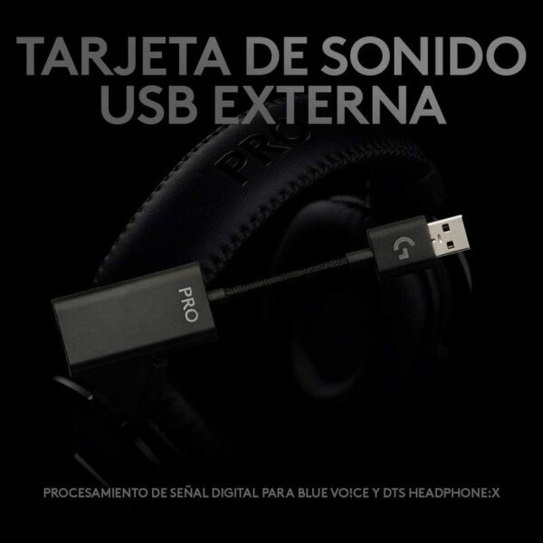 Logitech G PRO X Auriculares Gaming 7.1 Usado **No incluye el DONGLE USB, la tarjeta de sonido USB** - Imagen 7