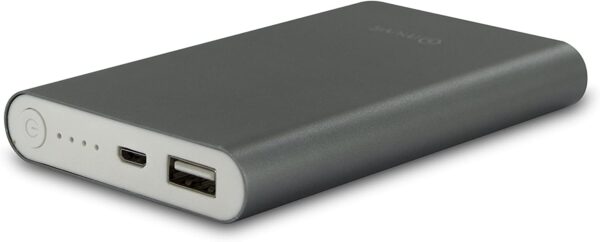 Power Bank Muvit 10000mAh MUCHP0110 USB 2A cable USB-MicroUSB plata (nuevo) - Imagen 2