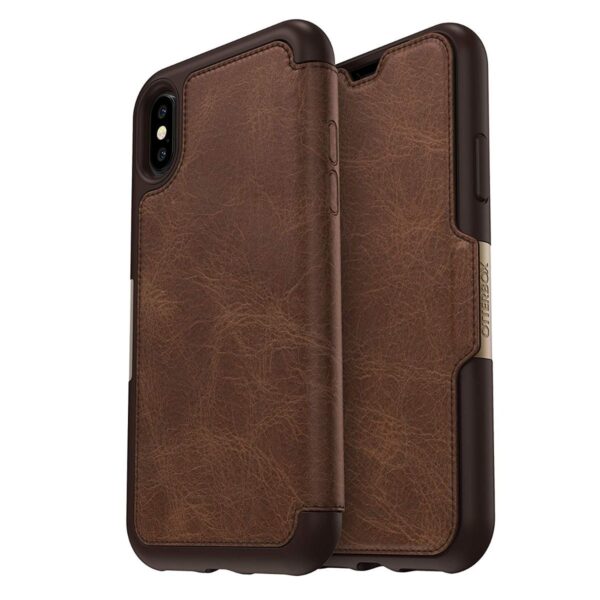 Funda Libro OtterBox Strada para Apple iPhone X espresso marrón