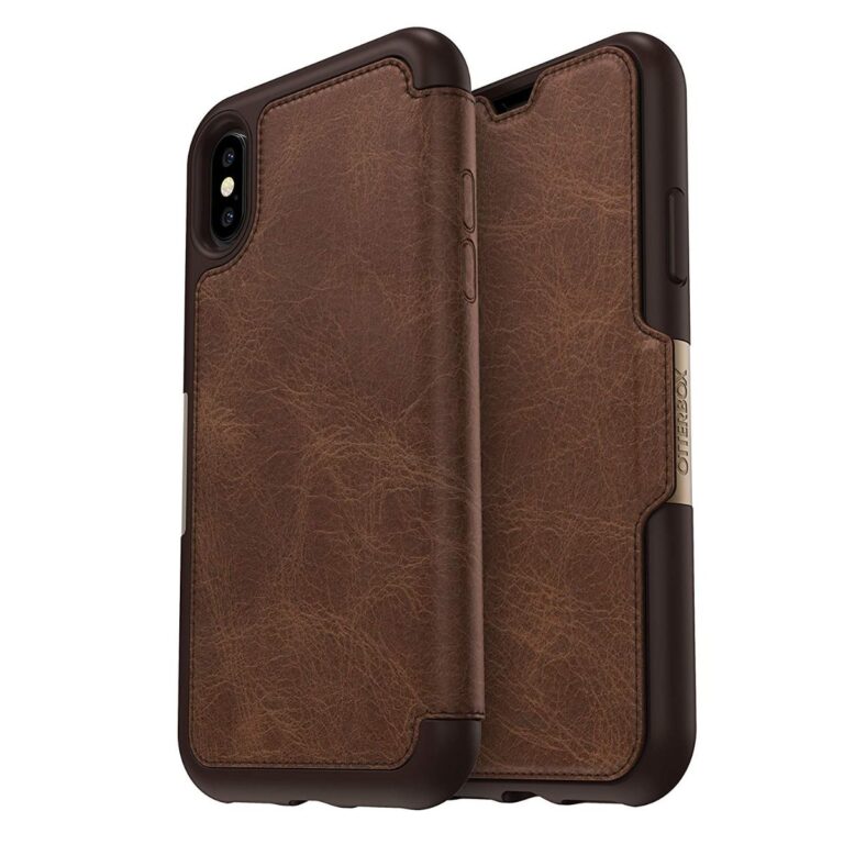 Funda Libro OtterBox Strada para Apple iPhone X espresso marrón