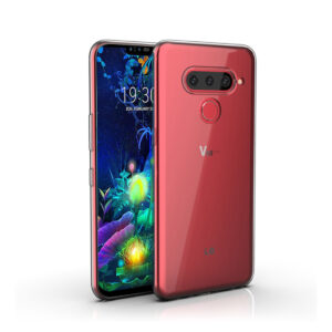 Pack Muvit Cristal Soft para LG V50 transparente+Protector vidrio templado plano