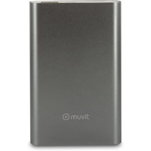 Power Bank Muvit 10000mAh MUCHP0110 USB 2A cable USB-MicroUSB plata (NUEVO)