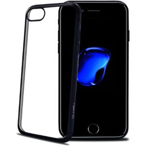 Funda Celly laser transparente con borde negro para Apple iPhone 7/ iPhone 8