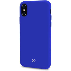 Funda Celly Feeling anti deslizante soft touch para Apple iPhone Xs Max Azul