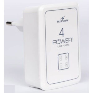 Cargador Bluestork BS-220-4USB 4xUSB 220V 5V 17W 3500mA.