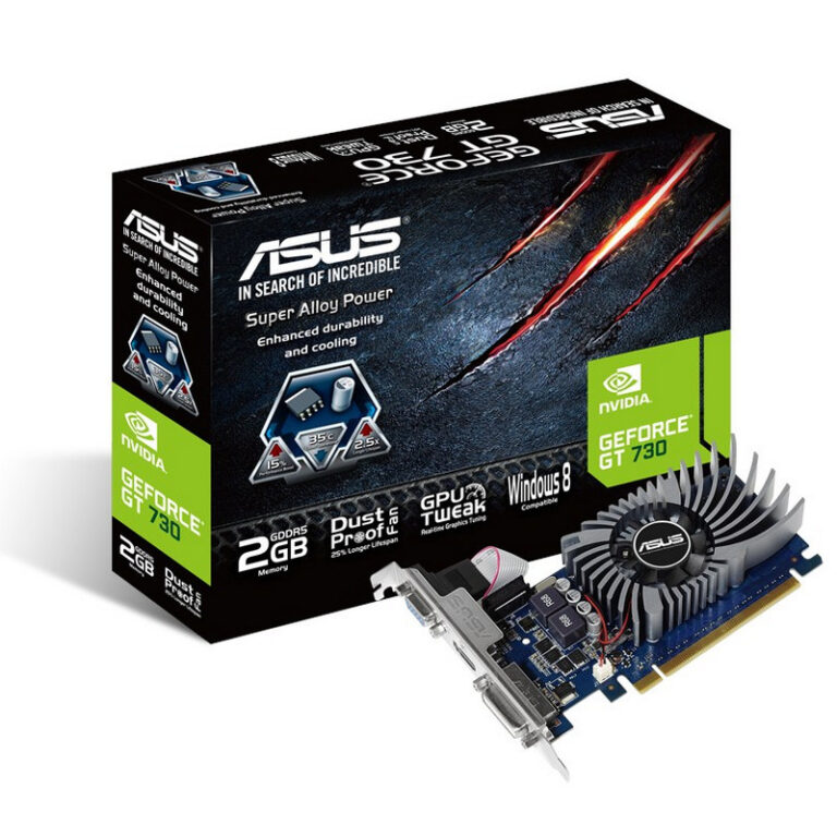 Tarjeta Gráfica ASUS GeForce GT 730 2GD5 BRK (Con bracket LP)