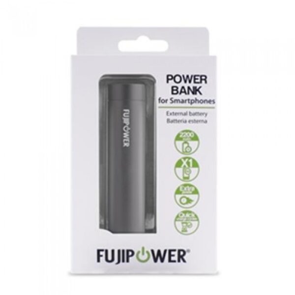 Power Bank Muvit 2200 mAh Negra Fujipower - Imagen 3