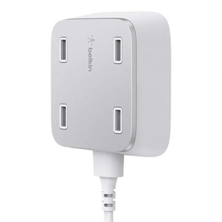 Cargador de Mesa Belkin Rockstar con 4 x USB 5.4A Gris.
