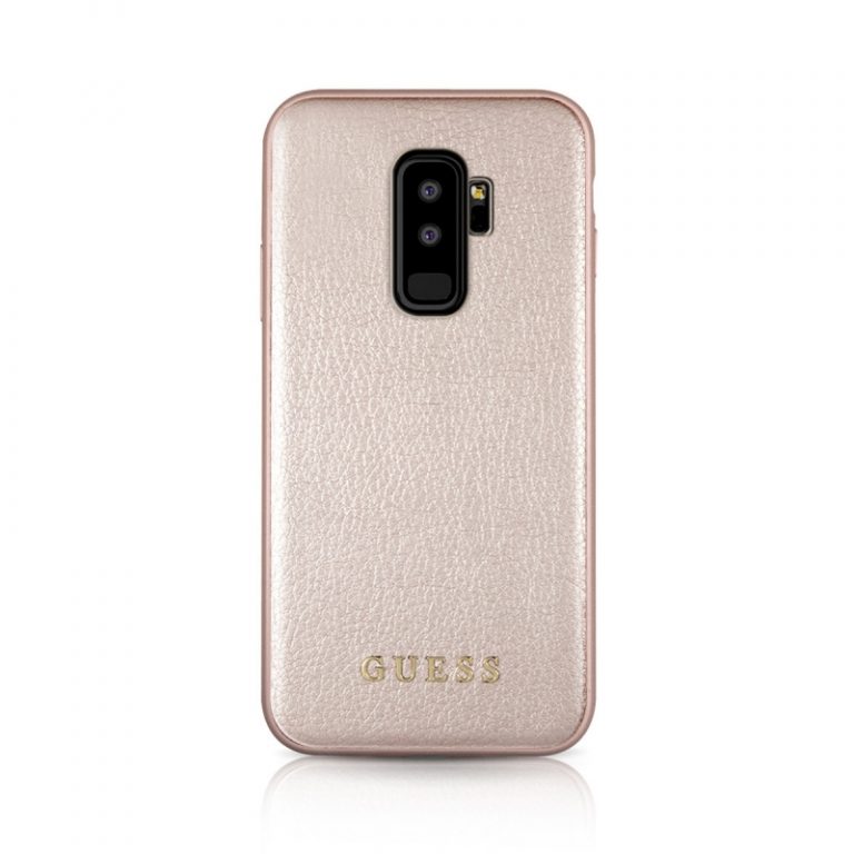 Carcasa Original GUESS para móvil Samsung Galaxy S9 Plus Iridiscente oro rosa