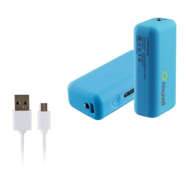 Power Bank Muvit 2600 mAh Azul MUCHP0049.
