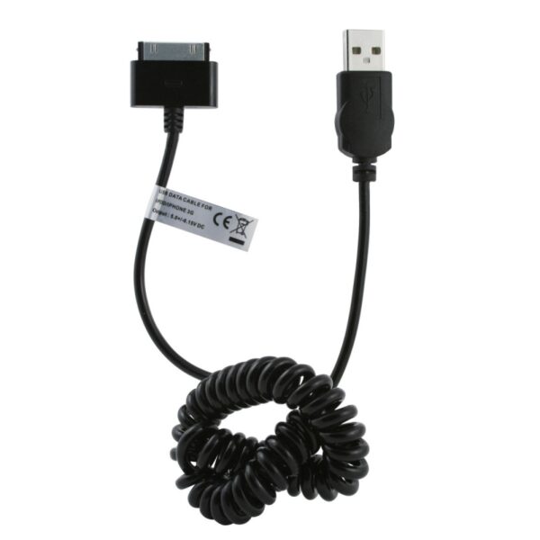 Cable Muvit USB-30 pin 1A 1m negro.