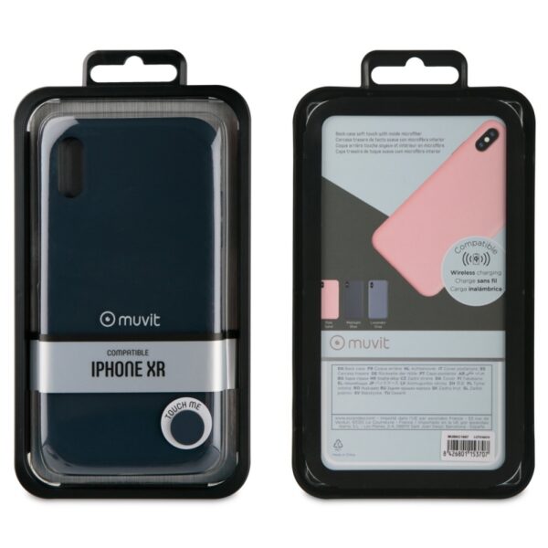 Carcasa Muvit Liquid Edition para Apple iPhone XR azul. - Imagen 3