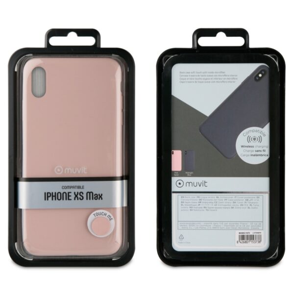 Carcasa Muvit para Apple iPhone XS Max Liquid Edition pink sand - Imagen 3