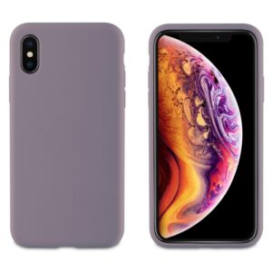 Carcasa Muvit para Apple iPhone XS/X Liquid Edition gris lavanda