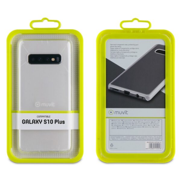 Carcasa Muvit Cristal Samsung Galaxy S10 Plus transparente. - Imagen 3