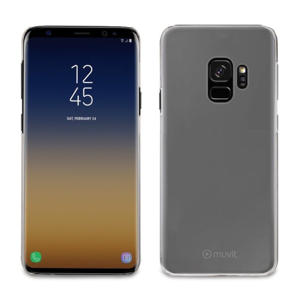 Carcasa Muvit Cristal Case Samsung Galaxy S9 Plus transparente.