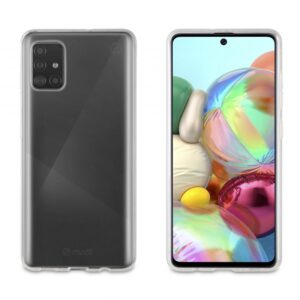 Carcasa Muvit for change para Samsung Galaxy A71 recycletek transparente.