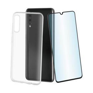 Pack Muvit Samsung Galaxy A70 Cristal Soft transparente+protector vidrio (NUEVO)