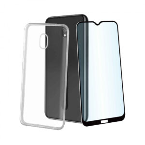 Pack Muvit para Xiaomi Redmi 8A funda Cristal Soft transparente + protector.
