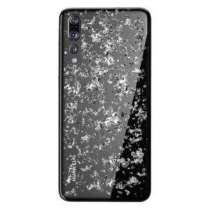 Carcasa Puro ''Glam-Ice Light'' para Huawei P20 Pro con detalles metálicos plata.