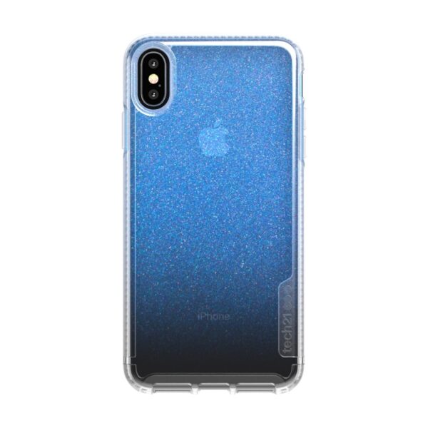 Funda Tech21 Pure Shimmer para Apple iPhone Xs Max Azul