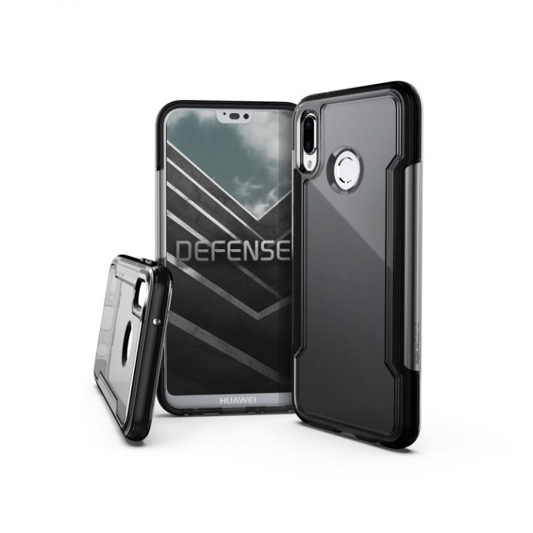 Carcasa Xdoria Defense Clear para Huawei P20 Lite negra.