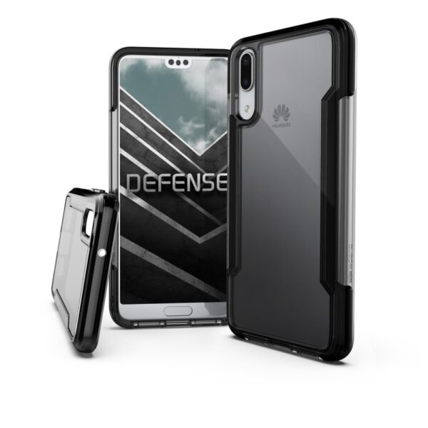 Carcasa Xdoria Defense Clear para Huawei P20 negra