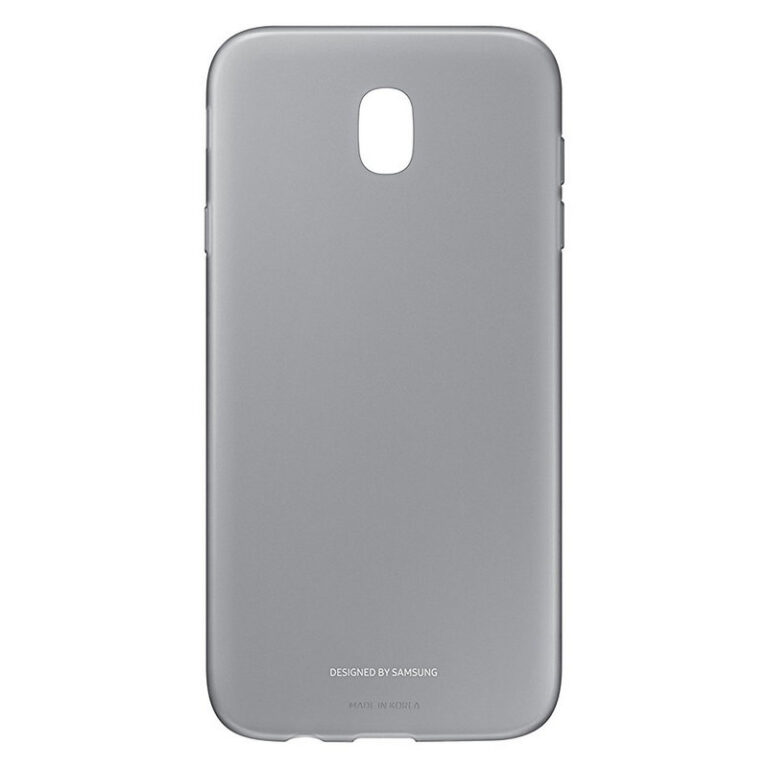Carcasa original Samsung Jelly Cover para Galaxy J7 2017 color negro.