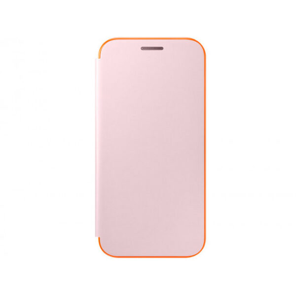 Funda original Samsung Neon Flip Cover para Galaxy A5 2017 color rosa