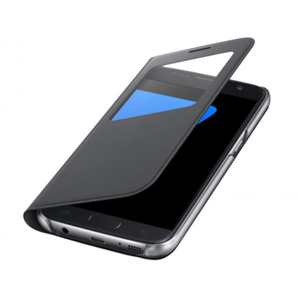 Funda original Samsung S View Cover para Samsung Galaxy S7 color negra - Imagen 3