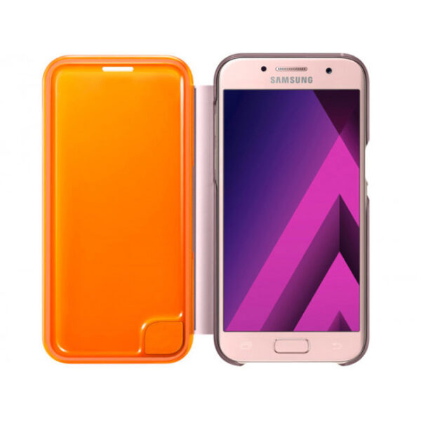 Funda original Samsung Neon Flip Cover para Galaxy A5 2017 color rosa - Imagen 3