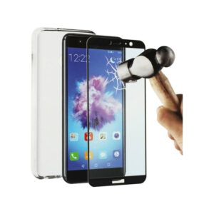 Pack Muvit Huawei P Smart funda Cristal Soft transparente+protector de pantalla