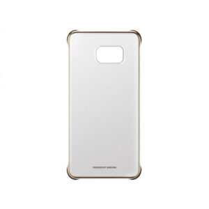 Carcasa original Samsung Clear Cover para Galaxy S6 Edge+ color oro