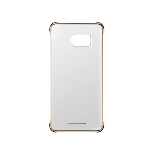 Carcasa original Samsung Clear Cover para Galaxy S6 Edge+ color oro