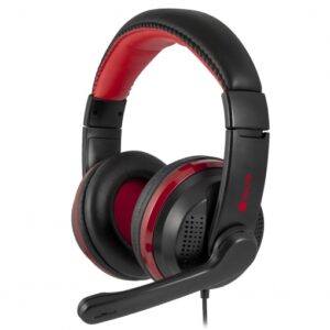 Auriculares NGS VOX700 USB Binaural Diadema Negro, Rojo