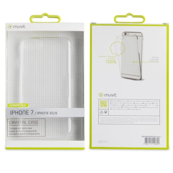 Funda Muvit Cristal para Apple iPhone 8/7/6S/6 transparente - Imagen 3