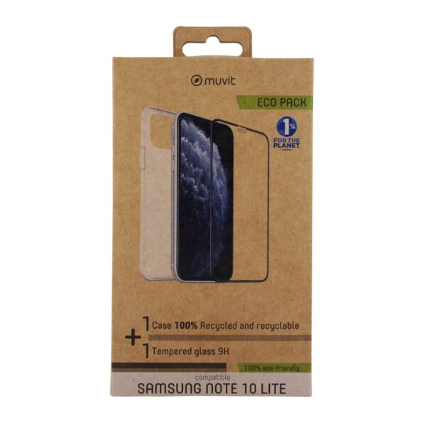 Funda Muvit for Change pack Samsung Note 10 Lite funda Cristal Soft+protector. - Imagen 2