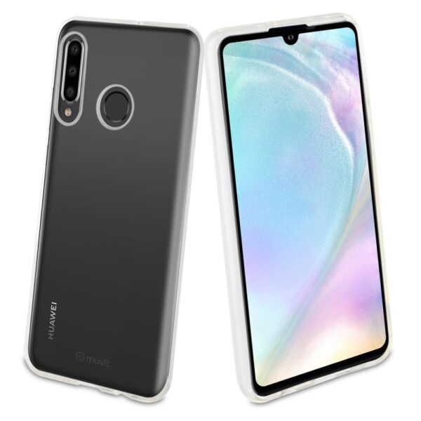 Funda Muvit Cristal Soft para Huawei P30 Lite transparente. - Imagen 2