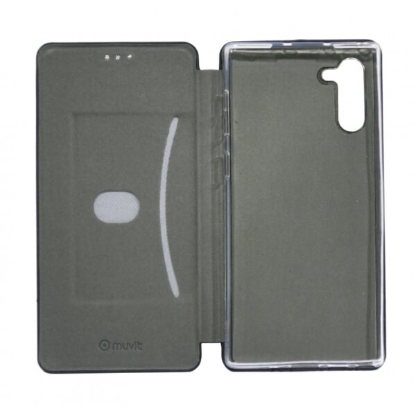 Funda Folio Muvit para Samsung Galaxy Note 10/10 5g función soporte negra. - Imagen 3