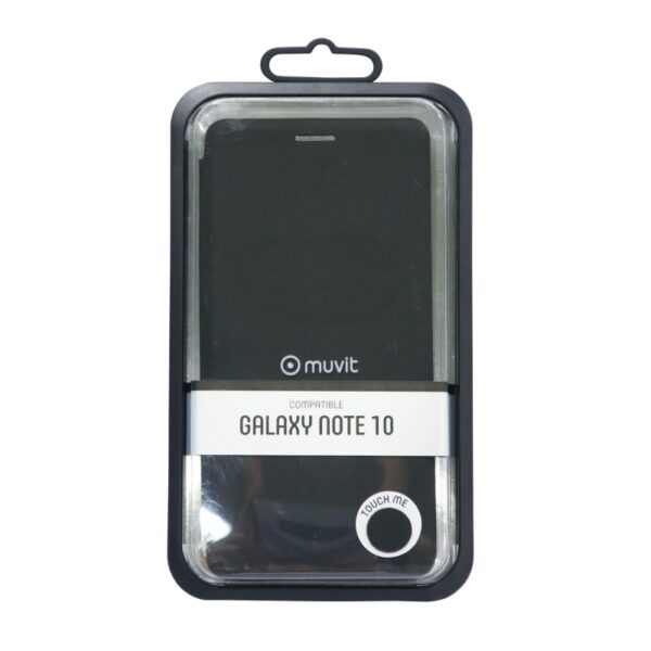 Funda Folio Muvit para Samsung Galaxy Note 10/10 5g función soporte negra. - Imagen 6