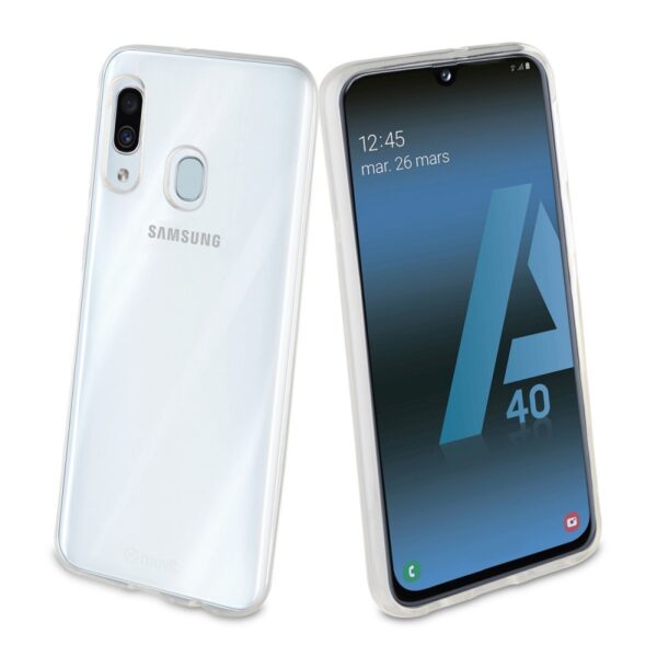 Pack Muvit para Samsung Galaxy A40 Funda Cristal Soft+protector pantalla vidrio - Imagen 2