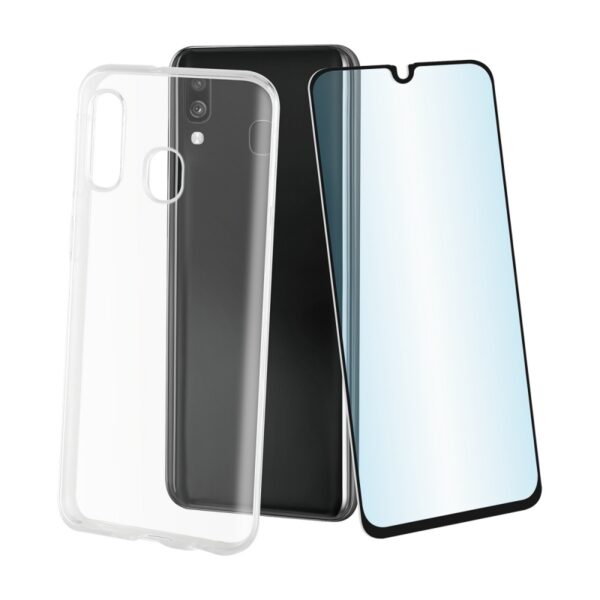 Pack Muvit para Samsung Galaxy A40 Funda Cristal Soft+protector pantalla vidrio - Imagen 3