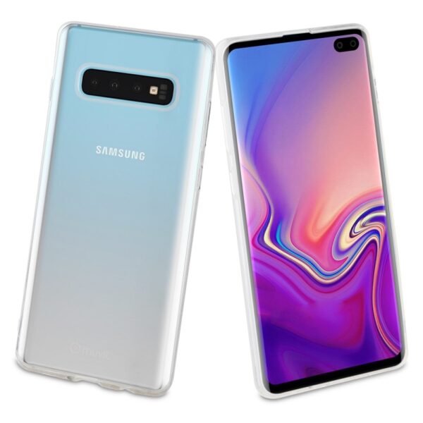 Pack Muvit para Samsung Galaxy S10+ funda Cristal Soft+protector pantalla vidrio - Imagen 3