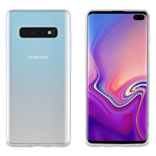 Pack Muvit para Samsung Galaxy S10+ funda Cristal Soft+protector pantalla vidrio - Imagen 2