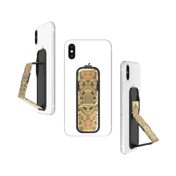 Clckr Grip Band - Soporte universal para smartphone Negro/Dorado FW19 Talla S.