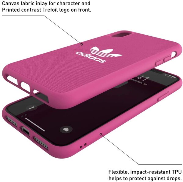 Carcasa Adidas Originals Basics para Apple iPhone XS MAX color rosa - Imagen 3