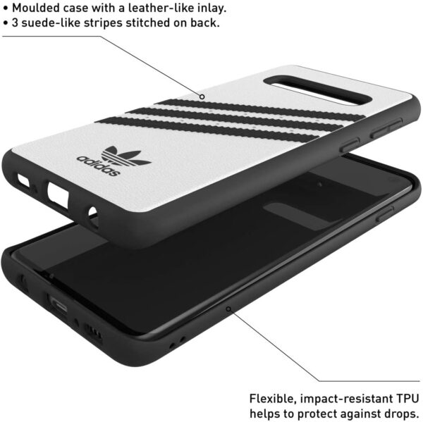 Carcasa Adidas Originals para Samsung Galaxy S10 color blanco/negro - Imagen 3