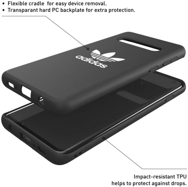 Carcasa Adidas Originals Basics para Samsung Galaxy S10 color negro - Imagen 3