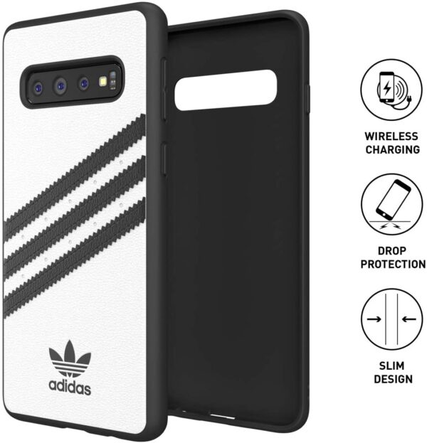 Carcasa Adidas Originals para Samsung Galaxy S10 color blanco/negro - Imagen 2